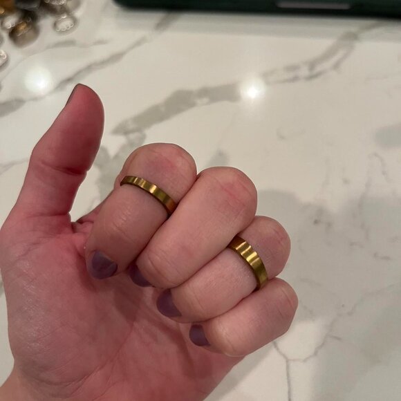 stackable gold rings - Picture 2 of 4